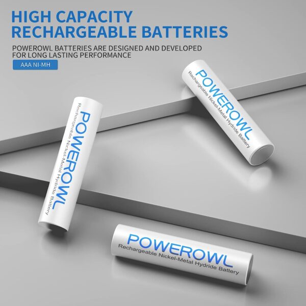 ¡Pilas AAA POWEROWL 1000 mAh! Potencia tus dispositivos - Imagen 2